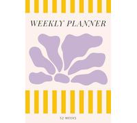 A5 Weekly Planner: Undated Weekly Organizer with To-Do List and Habit Tracker - Wavy Flowers