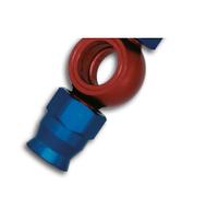 A5113 RACCORDO DRITTO CORTO BLU ROSSO Ø 10,1 TUBAZIONE FRENO MOTO LEGA LEGGERA