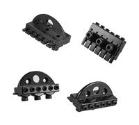 A57T Set di dadi di bloccaggio per chitarra a sei corde accessori per ponti nero Set Di Ponti Per Chitarra