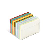 A57X151 Scatola multicolore da 100 Buste e 100 Cartoncini 5 colori intensi 5