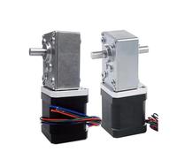 A58SW-42BY Worm Gear 42 Stepper electronic starter NEMA 17 Stepper electronic starter With Turbine Gearbox Step Angle 1.8 DC Reducer electronic starter NWPNLXEA(Single shaft 15mm,Gearbox Ratio 31)