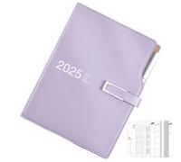 A6 2025 Appointment Book, Weekly Planner Calendar, Daily Notebook with Pen, Record Daily Tasks and Appointments, 2025 Planner for Efficient Time Management, Compact Weekly Planner for Busy