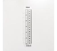 A6 6 fori Raccoglitore Cartella Organizzatore Slide-in Plastica Segnalibro Divisori Righello (Clear1, A6)