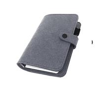 A6/ A5 6-Fori Copertina in Feltro RounView Cartella per Raccoglitori per Fogli Sciolti/Protettore per Copertine di Raccoglitori, Ombra Oscura, A6 Mini Set