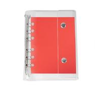 A6/A7 6-Ring Binder Cover, Transparent PVC Notebook Cover With Double, Suitable For Loose Leaf Planners And Sticker Books, Lightweight Durable Protective Shell, No Pages Included