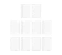 A6 Binder Inserti - 10 pezzi A6 Binder Clear Refill Card Sleeves | 10,6 x 16,5 cm Optimized Loading Protectors For Cash Organizer Business Card Tracker Adesivi Trading Students Teachers Writers