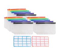 A6 Budget Binder Pockets Con Cerniera Trasparente 6 Fori Buste Per Contante