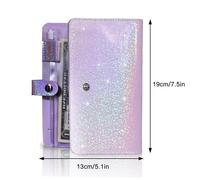 A6 Budget Binder With Zipper Envelopes | Cash Organizer Planner Wallet With 12 Refillable Pockets | Budgett Binderr | Soft PVC Cover 6 Ring Binder | Cash Stuffing Envelope System | Money Wallett | Sav