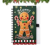 A6 Christmas Notepad - Spiral Notebook - 50 pagine Lined Paper Pen | Holiday Students Notebook for Home Classroom Meeting Office Study Travel Holiday Party