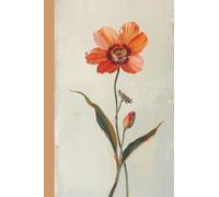 A6 Floral Notebook: 4x6 Small Lined Pocket Journal, 120 Pages, Cream Paper