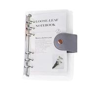 A6 Planner Binder - Transparent 6-Ring Organizer for Daily Planning, Task Habit Tracking with Refillable Notebook, Portable Planner for Health, Travel, Study, Workout, Reading, Cleaning