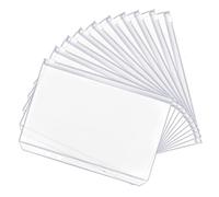 A6 Raccoglitore Tasche,20 PCS PVC Plastica Bilancio Binder Tasche 6 Fori Cerniera Cartelline Impermeabile Cerniera Foglia Borse Organizzatore di Documenti Portafoglio per Casa Ufficio Cancelleria