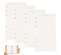 A6 RIMBILD PARPE, 45 fogli 45 fogli A6 Binder Paper, 6 fori foderato foglia sciolta, inserti per pianificatore di scrittura liscio per il diario del diario del del Binder