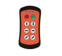 A600 6 pulsanti controllo portellone posteriore auto a velocità singola interruttore di controllo remoto industriale senza fili controllo gru di sollevamento 12v(GRAY,DC12-24V)