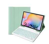 A610B Candy Color Bluetooth Keyboard Leather Case with Pen Slot For Galaxy Tab S6 Lite 10.4 inch SM-P610 / SM-P615(Pink)