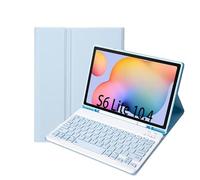 A610B Candy Color Bluetooth Keyboard Leather Case with Pen Slot For Galaxy Tab S6 Lite 10.4 inch SM-P610 / SM-P615(Pink)