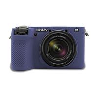 A6700 Custodia Easy Hood in silicone per fotocamera Sony Alpha 6700 DSLR Custodia morbida antigraffio Slim Fit Body Skin Protector Blu