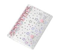 A7 Budget Binder Case - Glitter Star Protective Shell for Planning and Organization | Portable Design with Reusable Structure & Elegant Finish for Cash Envelopes, Journals, Folders and Office Use