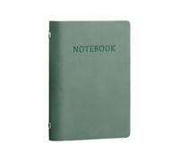 A7 Pocket Notebook PU Leather Spiral Bound Notepad, 71 Sheets, Green | 14,50 x 10,21 cm, pagine di carta, per appunti aziendali, contabilità, registro inventario, confezione da 1