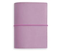 A7 Retro Pu Leather Notebook With 45 Sheets PU Clip-on Loose Leaf Journal Per scrivere e prendere appunti(Purple)