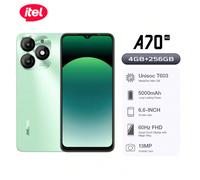 A70 256GB+4GB, Schermo da 6,6 pollici HD+ con cornice inferiore ultra sottile, sensore di impronte digitali laterale, design di fascia alta, batteria da 5000mAh a lunga durata + ricarica rapida da 10W
