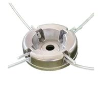 A74E-1Pc Testina universale for tosaerba in lega di alluminio con filo di nylon e acciaio for tosaerba Parti di ricambio for tosaerba