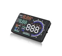 A8 5.5'' OBD2 EOBD HUD Car Head Up Display LED Proiettore parabrezza Tachimetro Temperatura acqua RPM Misuratore velocità Tensione Allarme