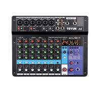 A8 Mixer Portatile Scheda Audio Console di Missaggio un 8 Canali Computer 6760