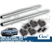 A9502+9601 GEV BARRE THOR ALLUMINIO+KIT PER VW PASSAT S.W. 14> CORRIMANO BASSO