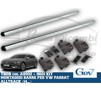 A9502+9601 GEV BARRE THOR ALLUMINIO+KIT VW PASSAT ALLTRACK 15> CORRIMANO BASSO