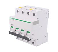 A9F04763 Interruttore sovracorrente 400VAC lNomin: 63A Polo: 3+N DIN Caratter...