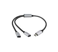 A9LC USB C portatile maschio a doppio USB C femmina splitter cavo USB Y splitter compatibile con hub