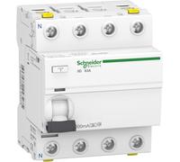 A9Z24463 Interruttore Di Corrente Residua Iid, 4P, 63A, 300Ma, Tipo A, Bianco, 6