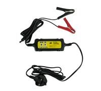 AA AA4956 - Caricabatterie da Auto, 1.5 Amp, 6 V/12, Presa Uk, Ricarica Automatica, con Connettori a Coccodrillo e Occhielli, Usata da Pattuglie AA