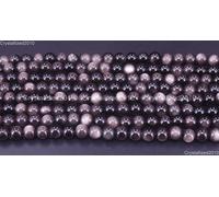 AA Argento Naturale Ossidiana Gemma Perline Tonde 4mm 6mm 8mm 10mm 12mm 16mm ...