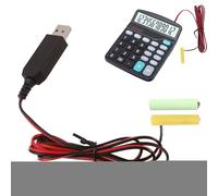 AA Battery - Cavo Di Alimentazione USB | 1m Sostituisci L'adattatore | Adattatore Di Alimentazone AC DC | Cav Convertitore Di Tensione 1ms | Il Cavos Di Alimentzione USB Sostituisce Le Ba