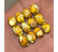 AA++ Kingman Honey Rose Composite Dahlia Turchese Ovale Cabochon Gemma Sciolta