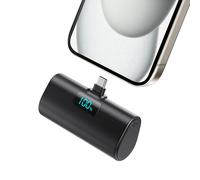 （AA-Nero)Power Bank 5200mAh, Ultra-piccolo&Ultra-compatto Caricatore Portatile USB C PD Ingressi&Uscite Mini Powrbank Batteria Esterna per