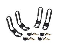 AA-Racks 2 paia di supporti a J per kayak, canoa, barca, paddle board da surf, montaggio sul tetto di auto, SUV, camion, traversa con cricchetto da 40,6 m