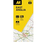 AA Road Map East Anglia 4. Folded Map (3 miles to 1 inch / 1:200000): 04