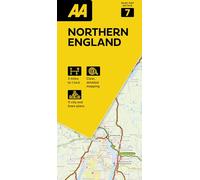 AA Road Map Northern England 7. Folded Map (3 miles to 1 inch / 1:200000): 07
