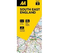 AA Road Map South East England 3. Folded Map (3 miles to 1 inch / 1:200000): 03