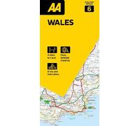 AA Road Map Wales 6. Folded Map (3 miles to 1 inch / 1:200000): 06
