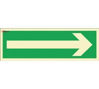 AA008 Segnaletica di direzione della via di fuga 300x100 LIBRES POLSKA SP
