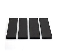 AAA-B. Grado Materiale Ebano Per Chitarra Bridge African Blackwood Accessori Per Chitarra Materie Prime 20 * 4.5-5 * 1.2-1.3cm corpo della chitarra fai da te (Color : 1PCS 3A EBONY2004512)
