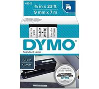 AAA Dymo nastro tipo D1 41913 da 9 mm. x 7 metri - Sfondo bianco - Scritta nera