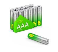 AAA GP - Batterie alcaline Super 1,5 V, 12 pezzi