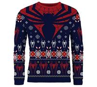 AAA MERCHANDISE Official Marvel Spider-Man Knitted Christmas Jumper,Multicolor, Medium