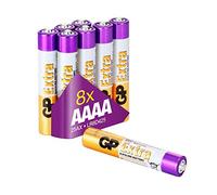 AAAA - Set da 8 Batterie | GP Extra | Pile Microstilo AAAA Alcaline da 1,5V / MN2500 / LR61 - Lunga Durata