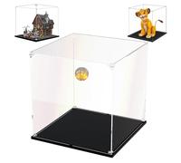 AAABOX 35x35x30cm Trasparente Teca Espositiva ,3mm Spessore Acrilico Vetrina per Lego Simba 43247|Hocus Pocus Casa 21341,Grande Scatola Antipolvere per Figure